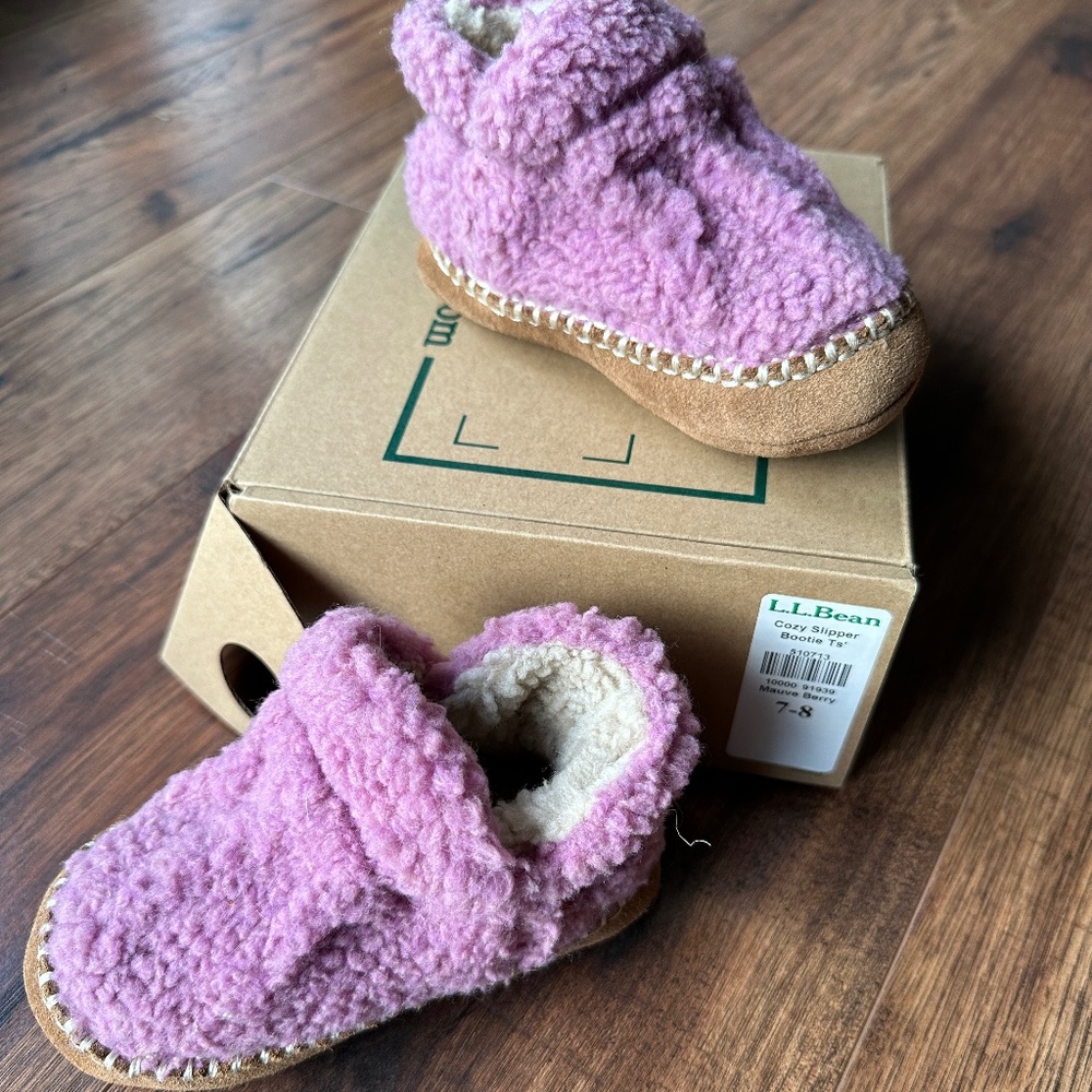 LL Bean Cozy Slipper Booties